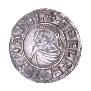 Aethelred II AD 978-1016 Silver Penny Last Small Cross Wallingford