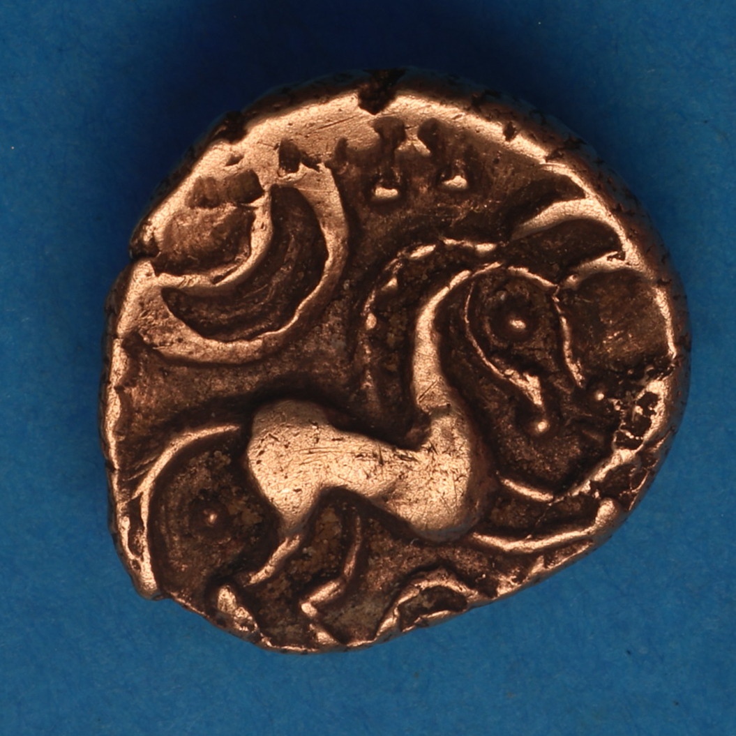 Iceni 1st Century BC Gold Quarter Stater Irstead Smiler *Scarce* - Image 3
