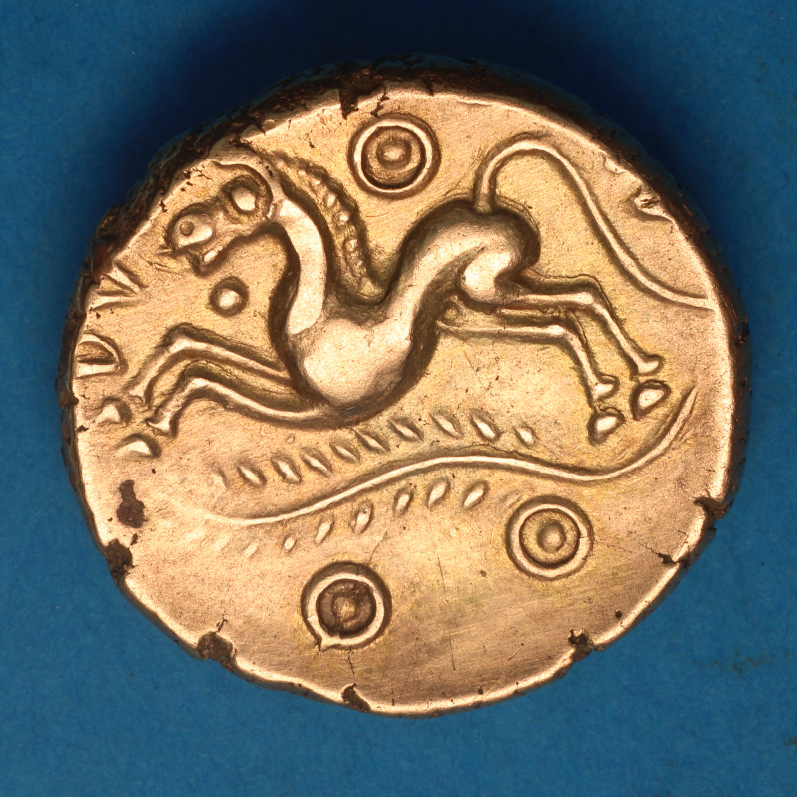 Trinovantes Dubnovellaunos c.5 BC-AD 10 Gold Stater - Image 3