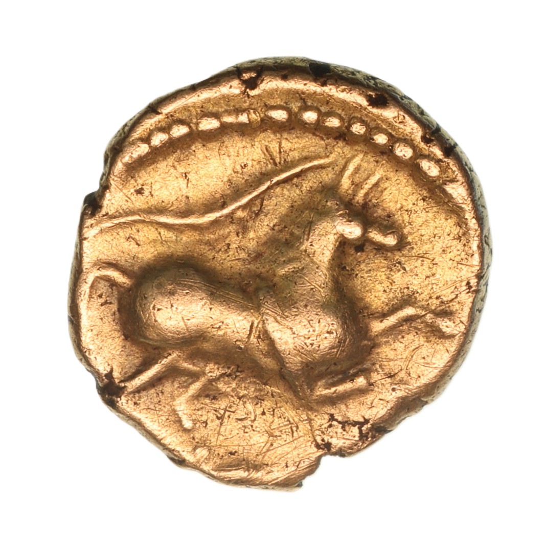 Catuvellaunii & Trinovantes Cunobelinus c. AD 8-41 Gold Quarter Stater