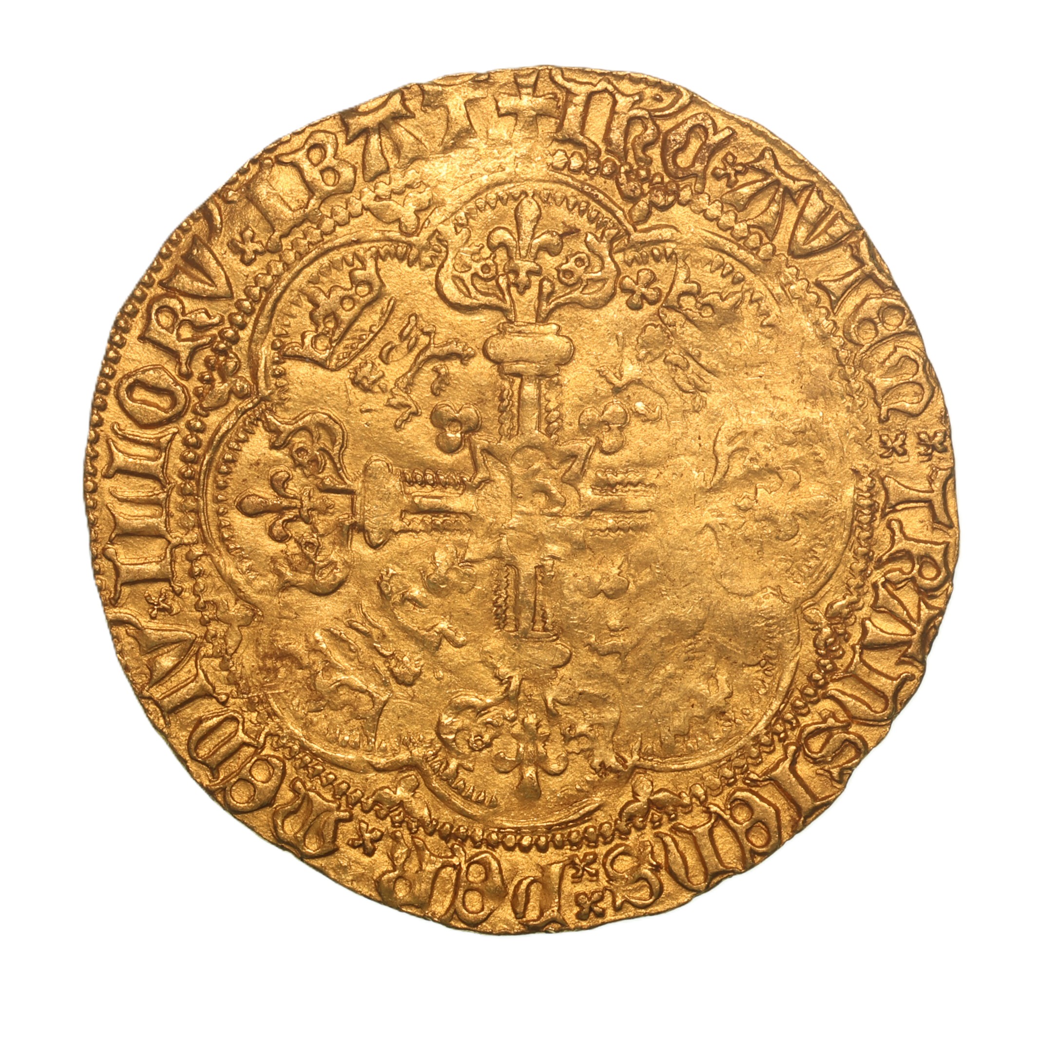 Henry V AD 1413-1422 Gold Noble London - Image 2
