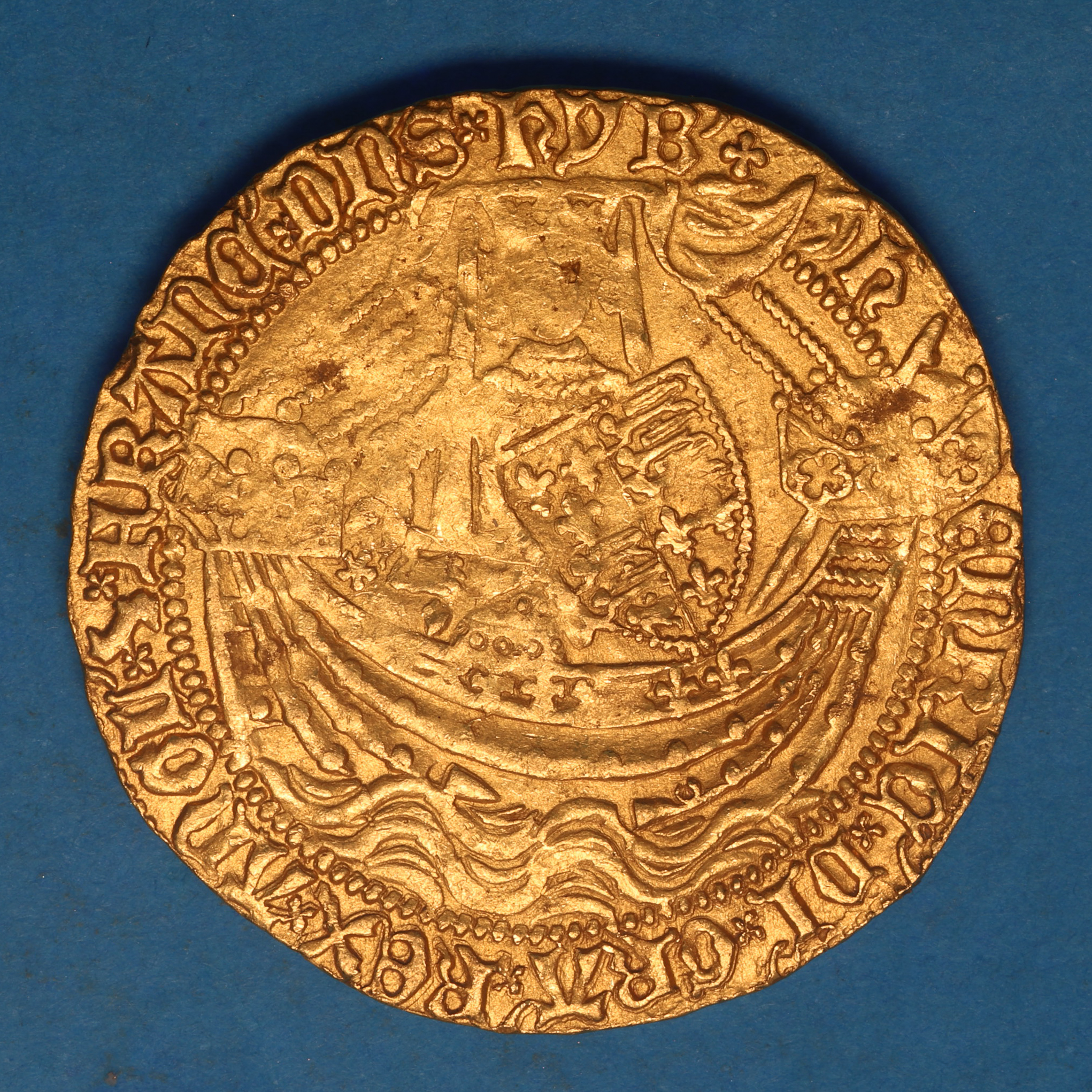 Henry V AD 1413-1422 Gold Noble London - Image 3