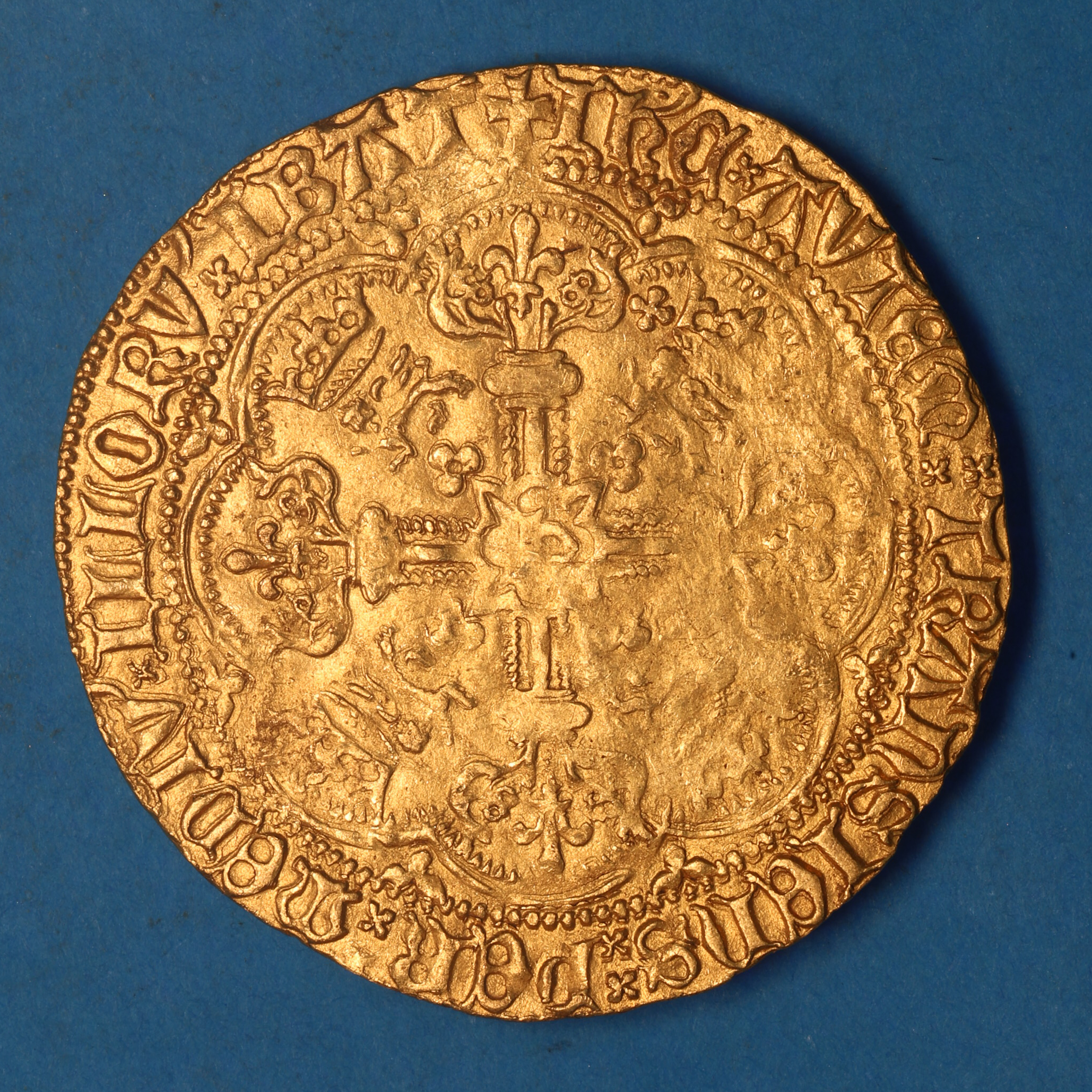 Henry V AD 1413-1422 Gold Noble London - Image 4