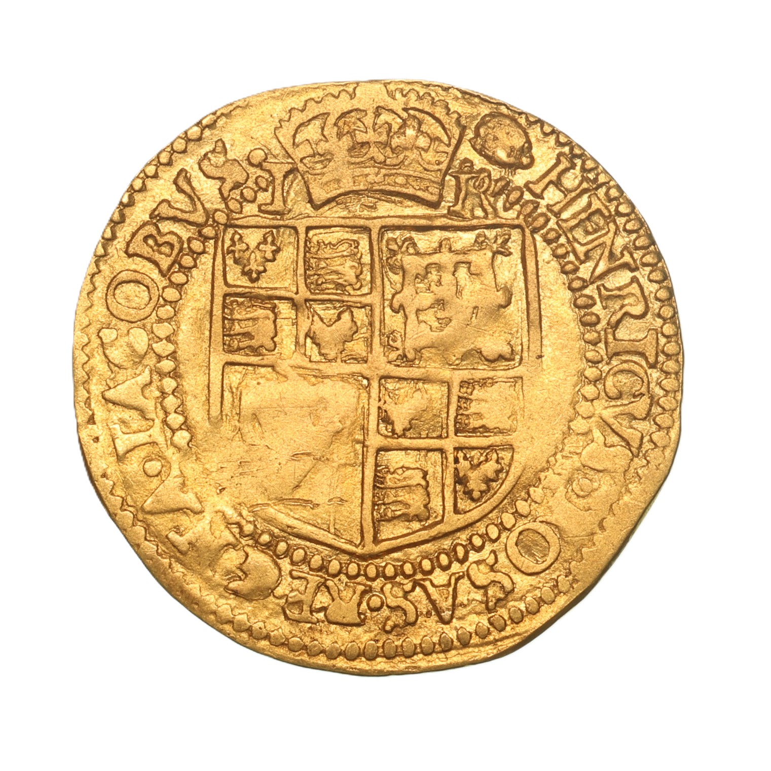 James I AD 1603-1625 Gold Britain Crown 5th Bust - Image 2