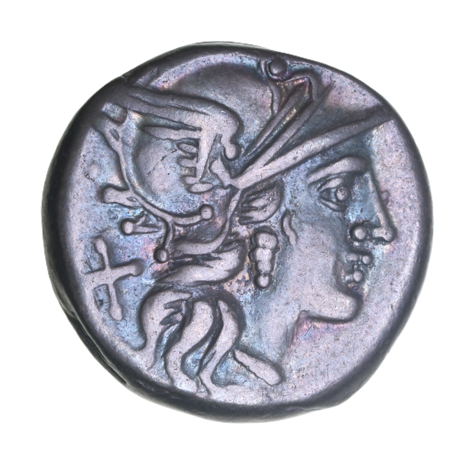 Roman Republic C. Renius 138 BC Silver Denarius
