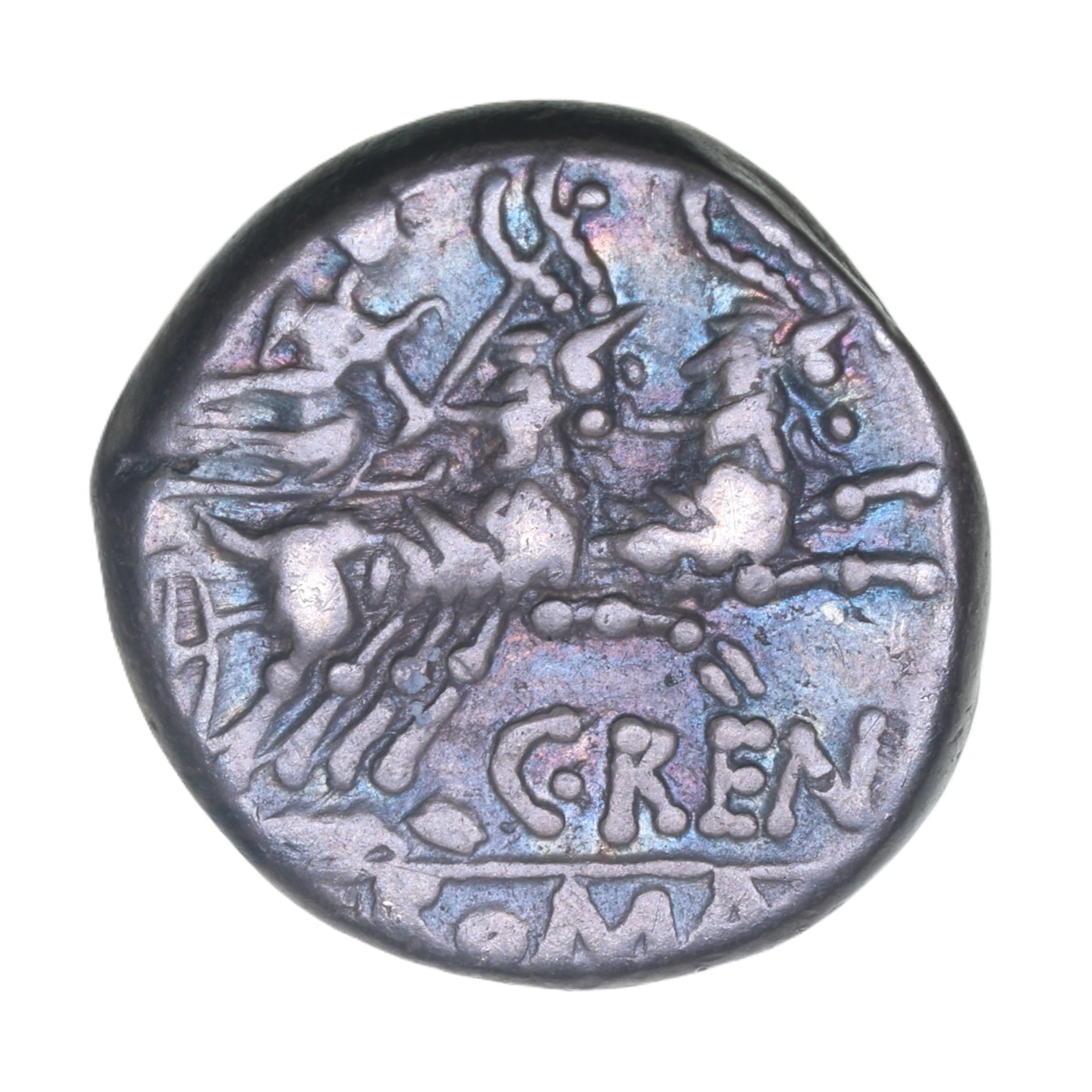 Roman Republic C. Renius 138 BC Silver Denarius - Image 2
