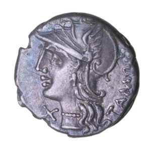 Roman Republic M. Baebius Q.f. Tampilus 137 BC Silver Denarius