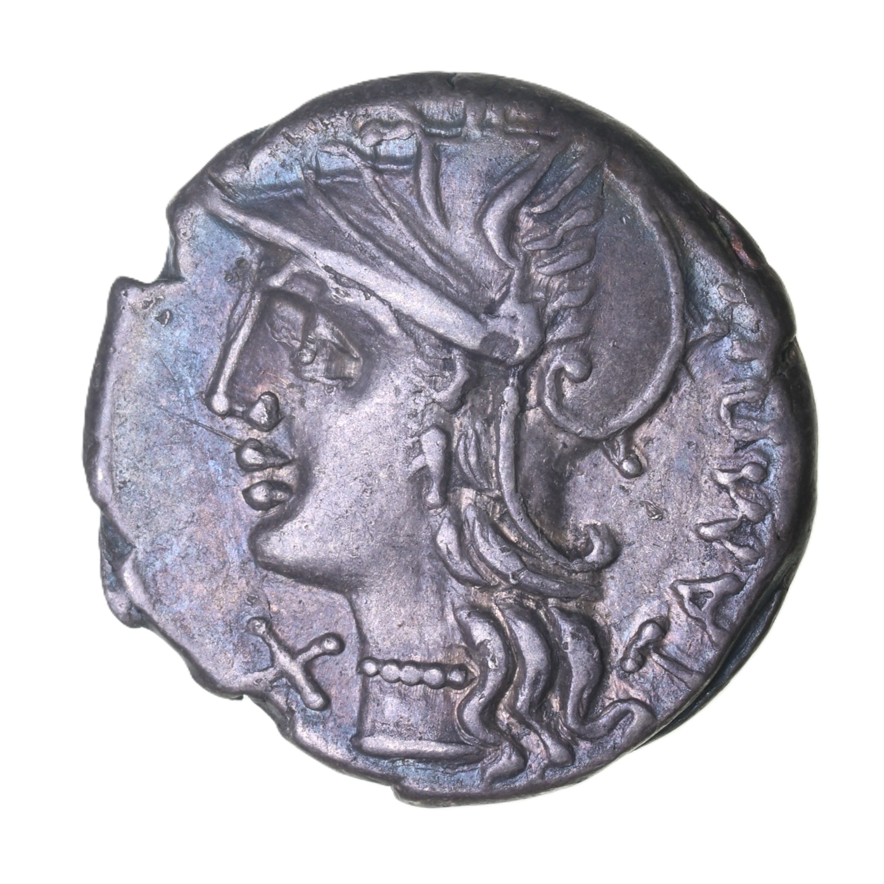 Roman Republic M. Baebius Q.f. Tampilus 137 BC Silver Denarius