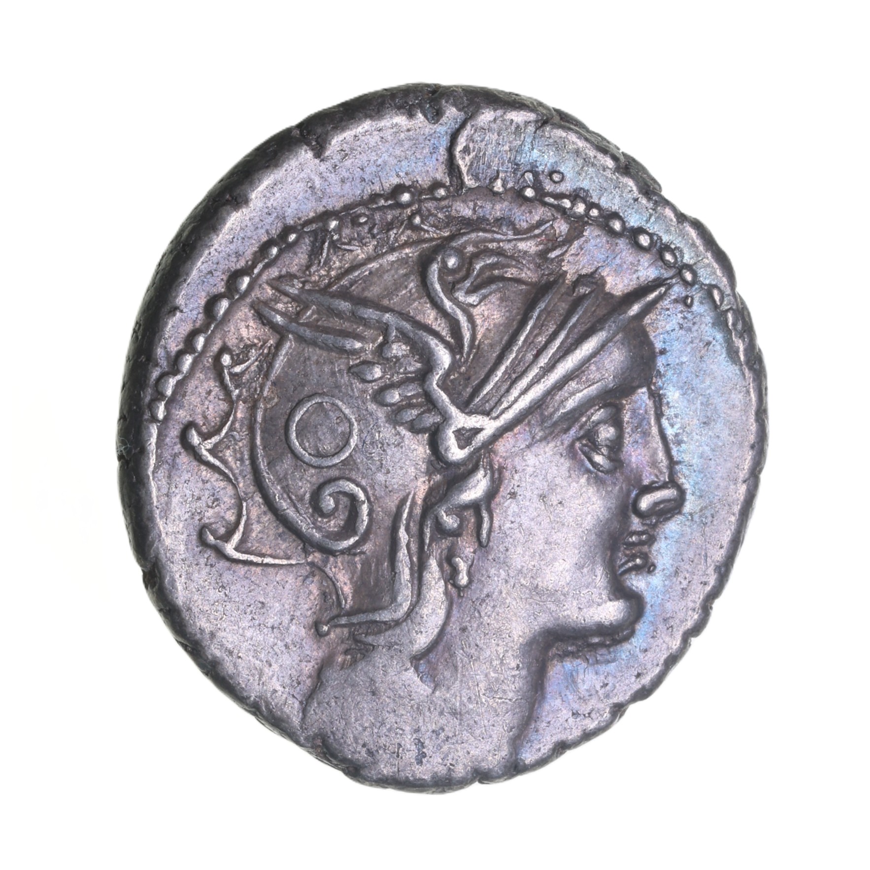 Roman Republic C. Claudius Pulcher 110-109 BC Silver Denarius