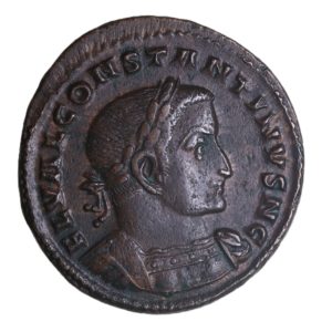 Constantine I AD 307-337 Bronze Follis Lyon