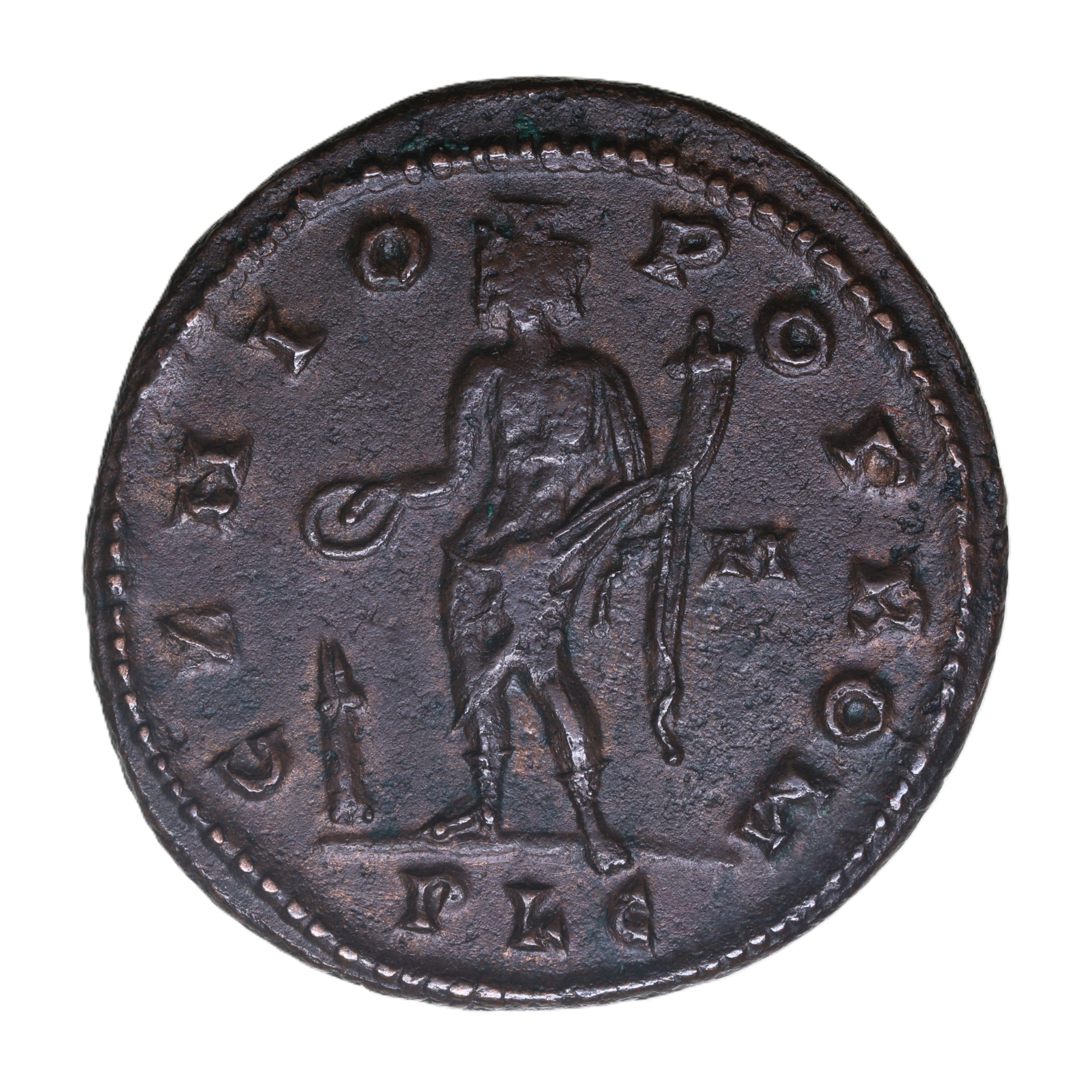 Constantine I AD 307-337 Bronze Follis Lyon - Image 2