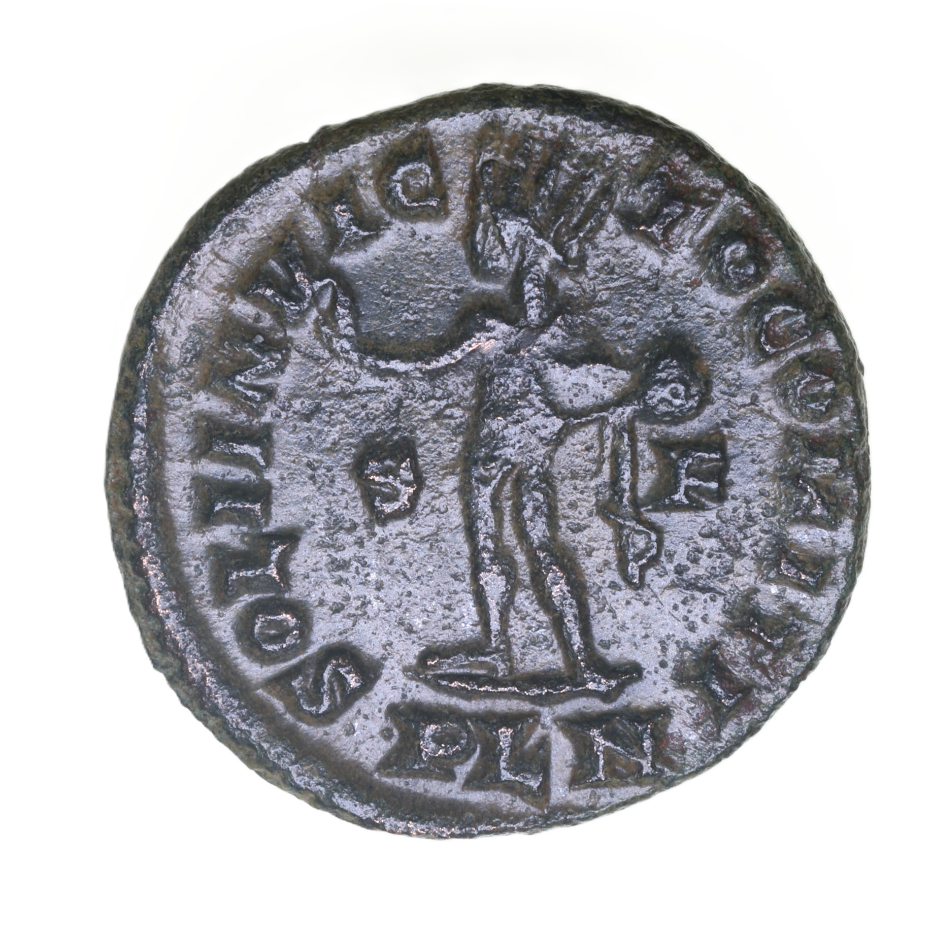 Constantine I AD 307-337 Bronze Follis Reduced London - Image 2