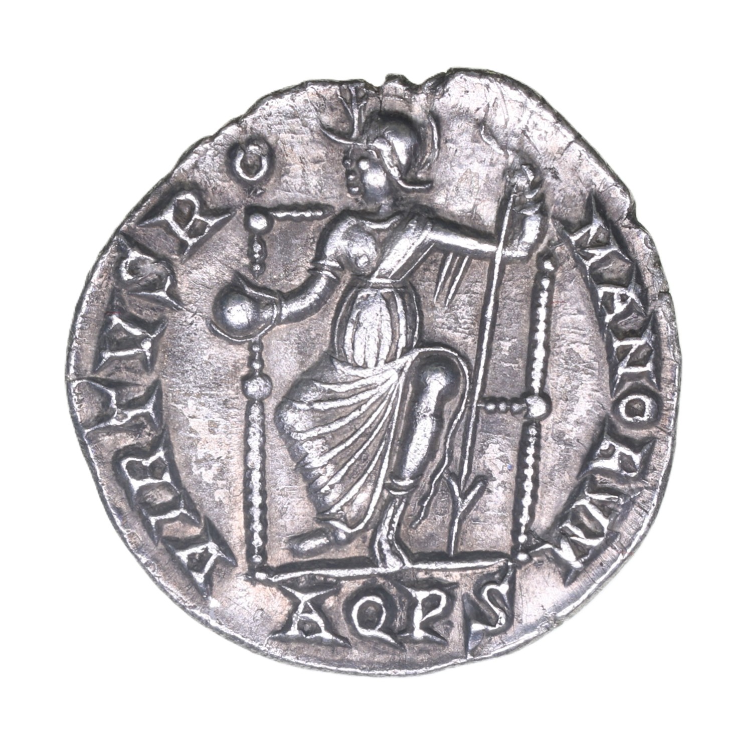 Flavius Victor AD 387-388 Silver Siliqua - Image 2