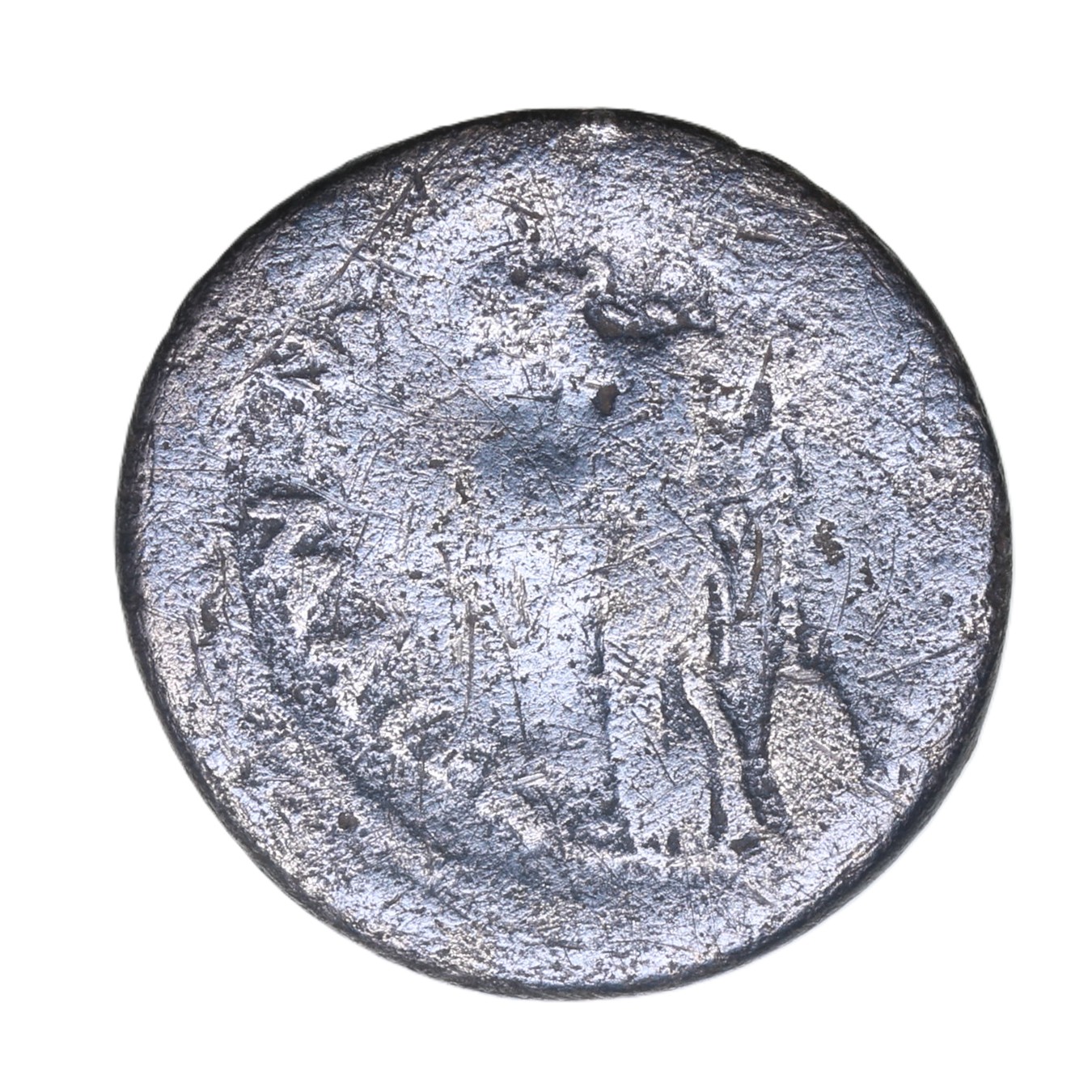 Roman Imperatorial Julius Caesar 44 BC Silver Denarius *Portrait issue* - Image 2
