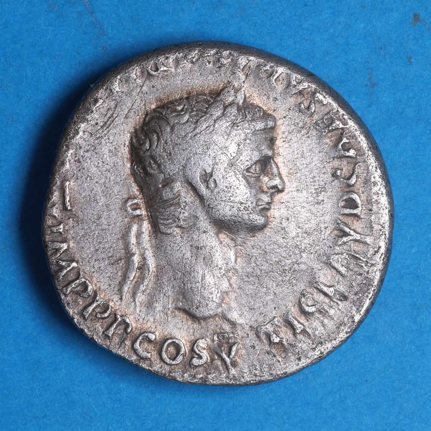 Claudius AD 41-54 Silver Denarius Lyon - Image 3