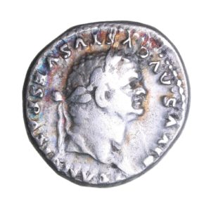 Divvs Vespasian under Titus AD 79-81 Silver Denarius Rome