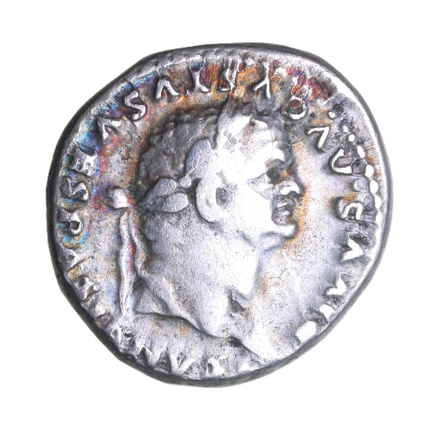 Divvs Vespasian under Titus AD 79-81 Silver Denarius Rome