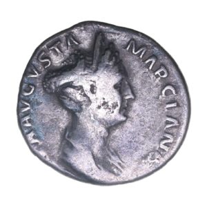 Divus Marciana Sister of Trajan AD 98-117 Silver Denarius Rome