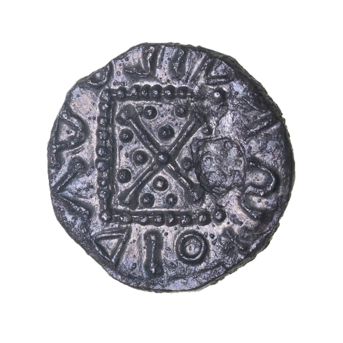 Anglo Saxon Primary Phase AD 680-710 Silver Sceat Saroaldo Type 11 - Image 2