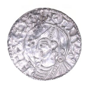 Cnut AD 1016-1035 Silver Penny Pointed Helmet Type Cambridge