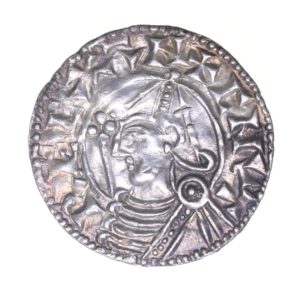 Cnut AD 1016-1035 Silver Penny Pointed Helmet Type Standford