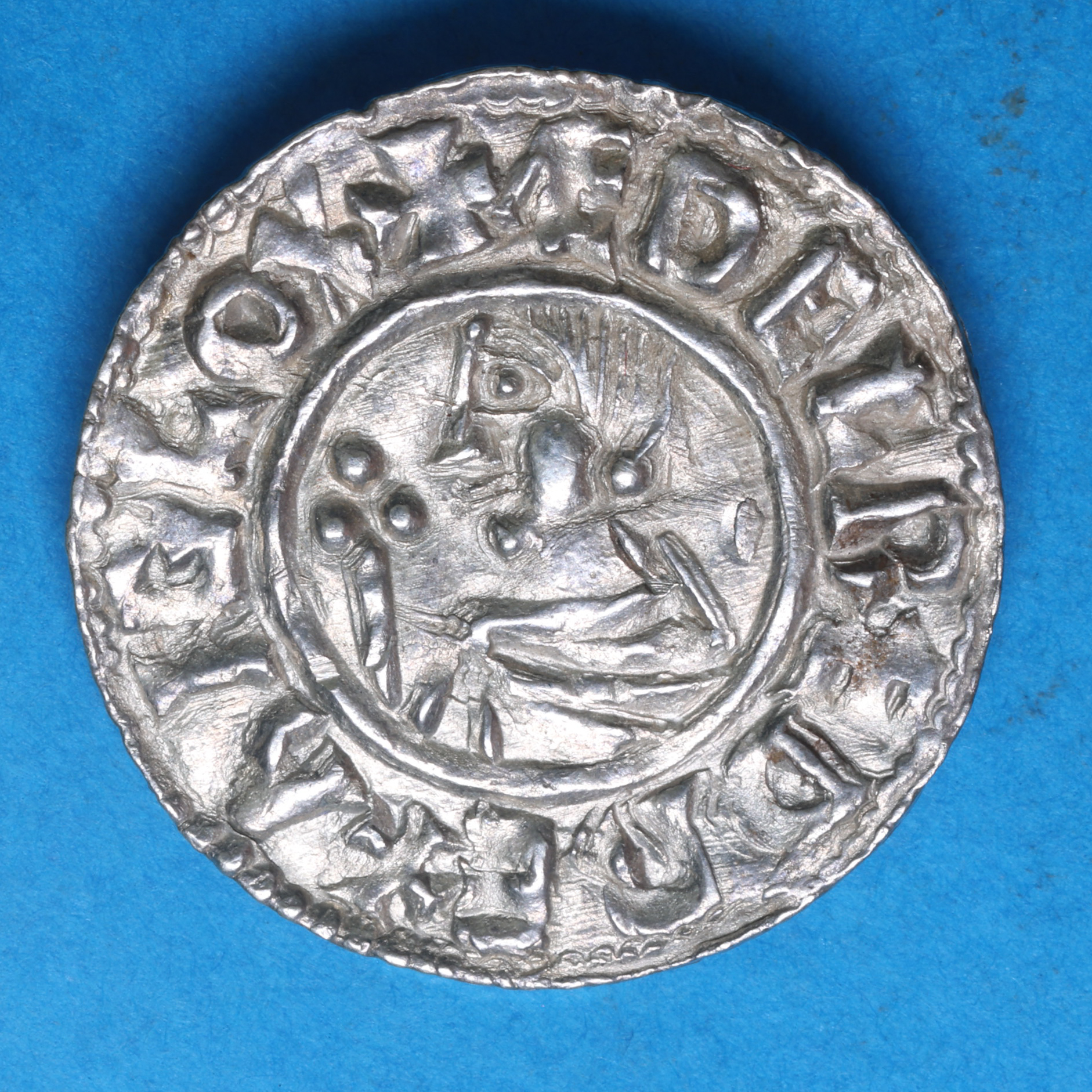 Aethelred II AD 978-1016 Silver Penny Crux Type Colchester - Image 3