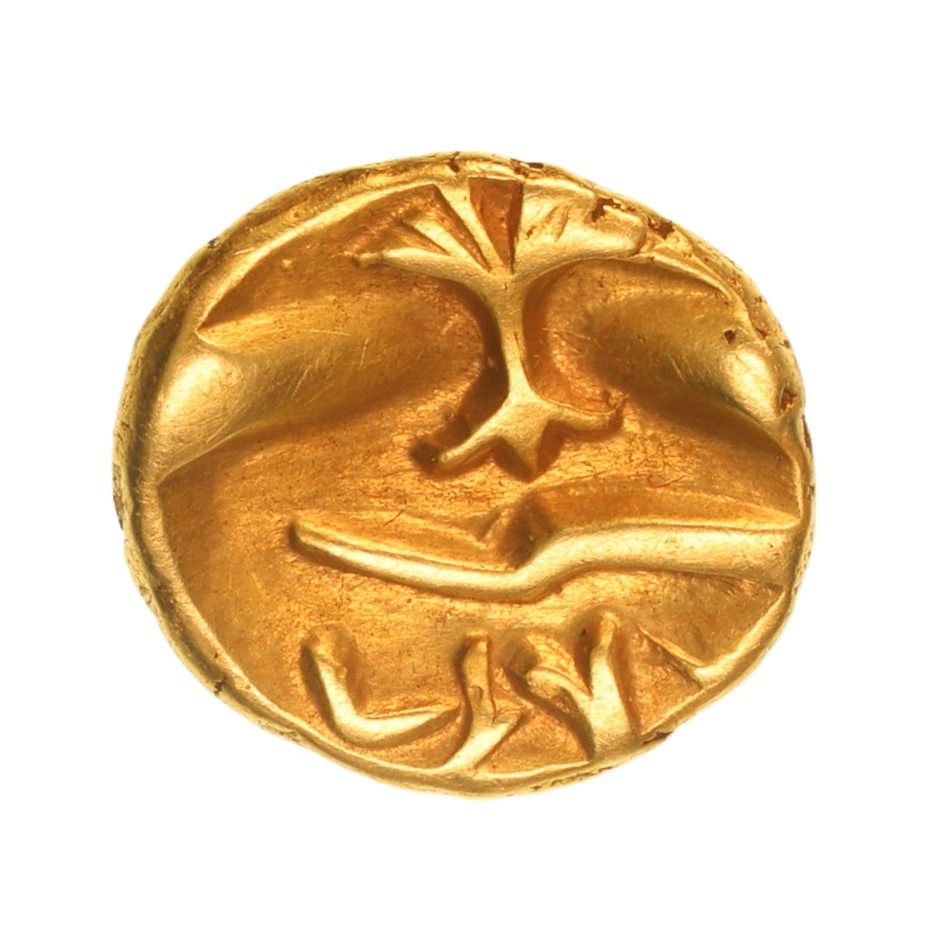Gallo Belgic 2nd-1st Century BC Gold Quarter Stater