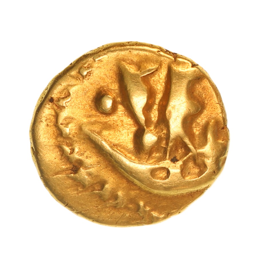Gallo Belgic 2nd-1st Century BC Gold Quarter Stater - Image 2