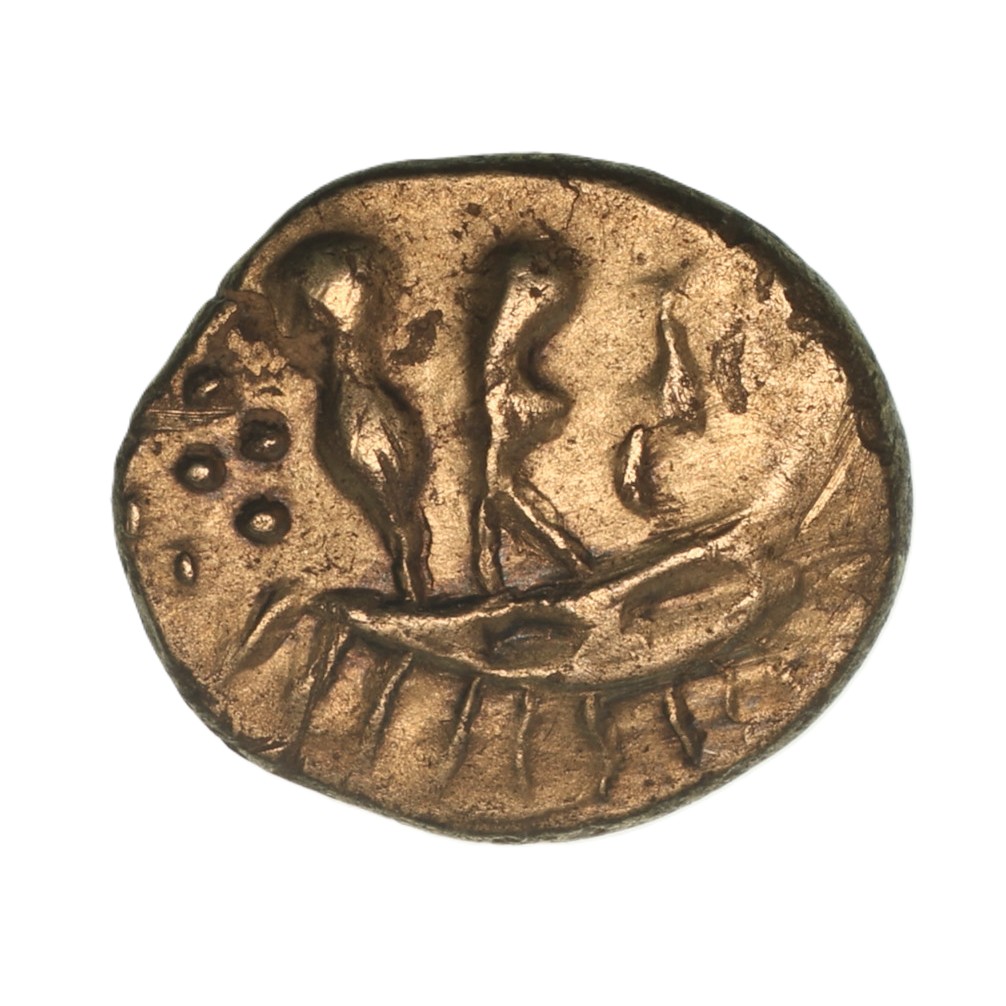 Durotriges 50 BC-AD 43 Gold Quarter Stater Duro Boat Gold *Scarce* - Image 2