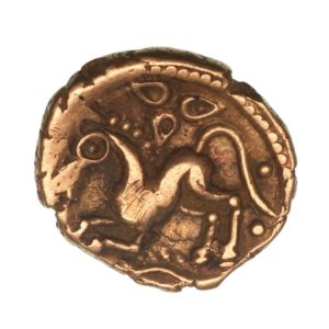 Trinovantes Dubnovellaunos 5 BC-AD 10 Gold Quarter Stater
