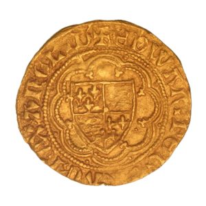Edward III AD 1327-1377 Gold Quarter Noble 4th coinage