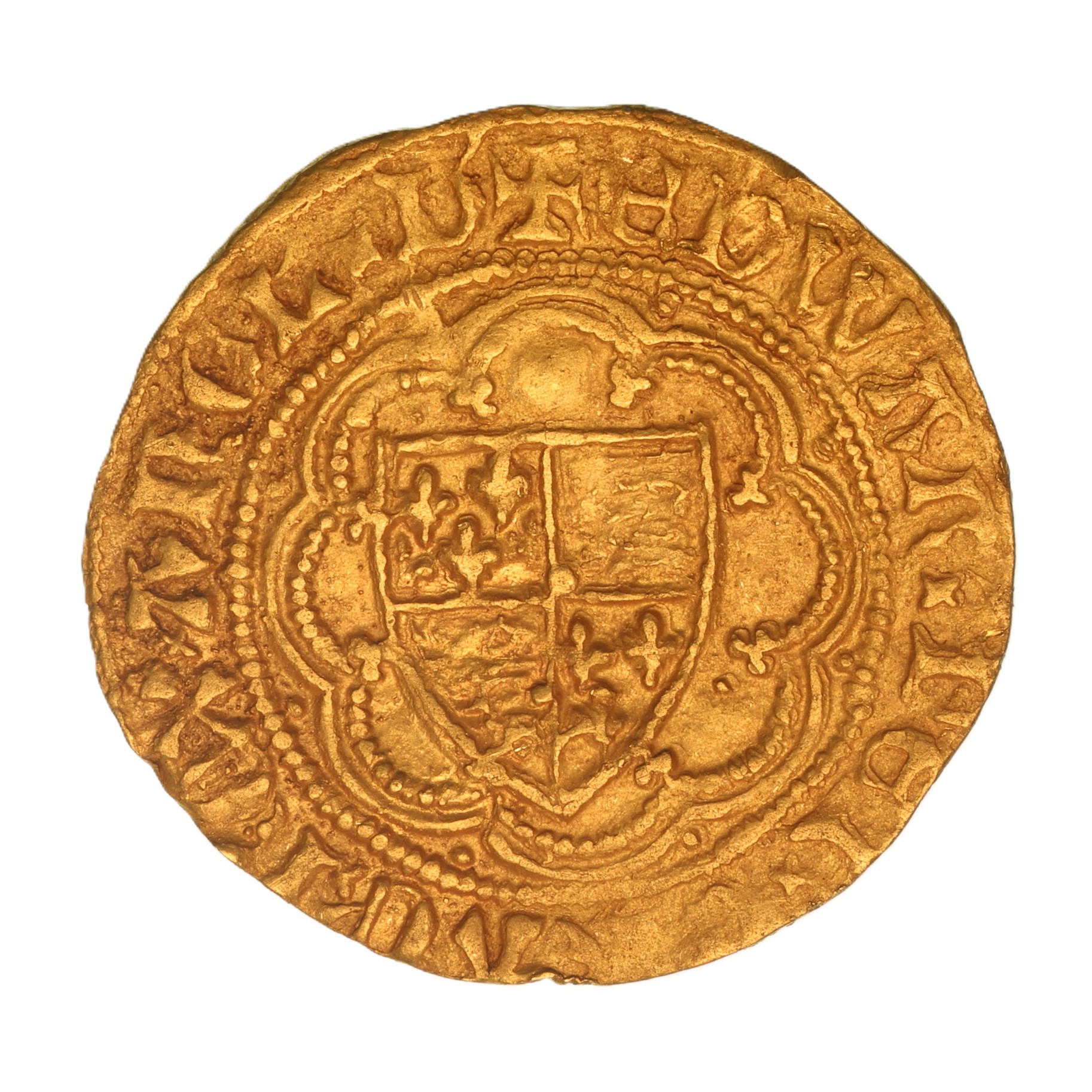 Edward III AD 1327-1377 Gold Quarter Noble 4th coinage