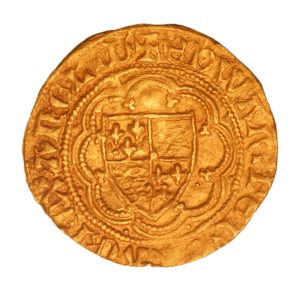 Edward III AD 1327-1377 Gold Quarter Noble 4th coinage