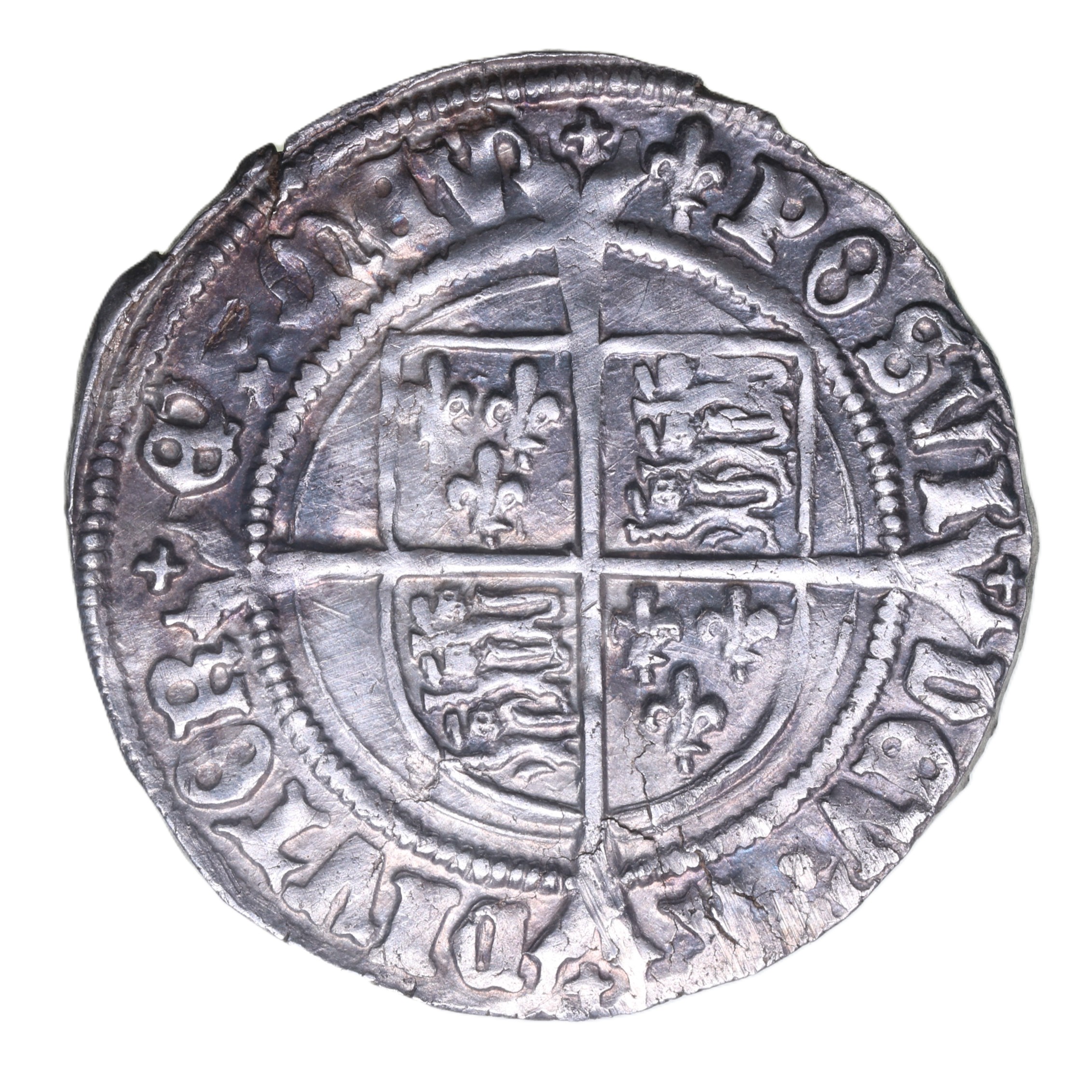 Henry VIII AD 1509-1547 Silver Groat 2nd Issue Laker bust D - Image 2