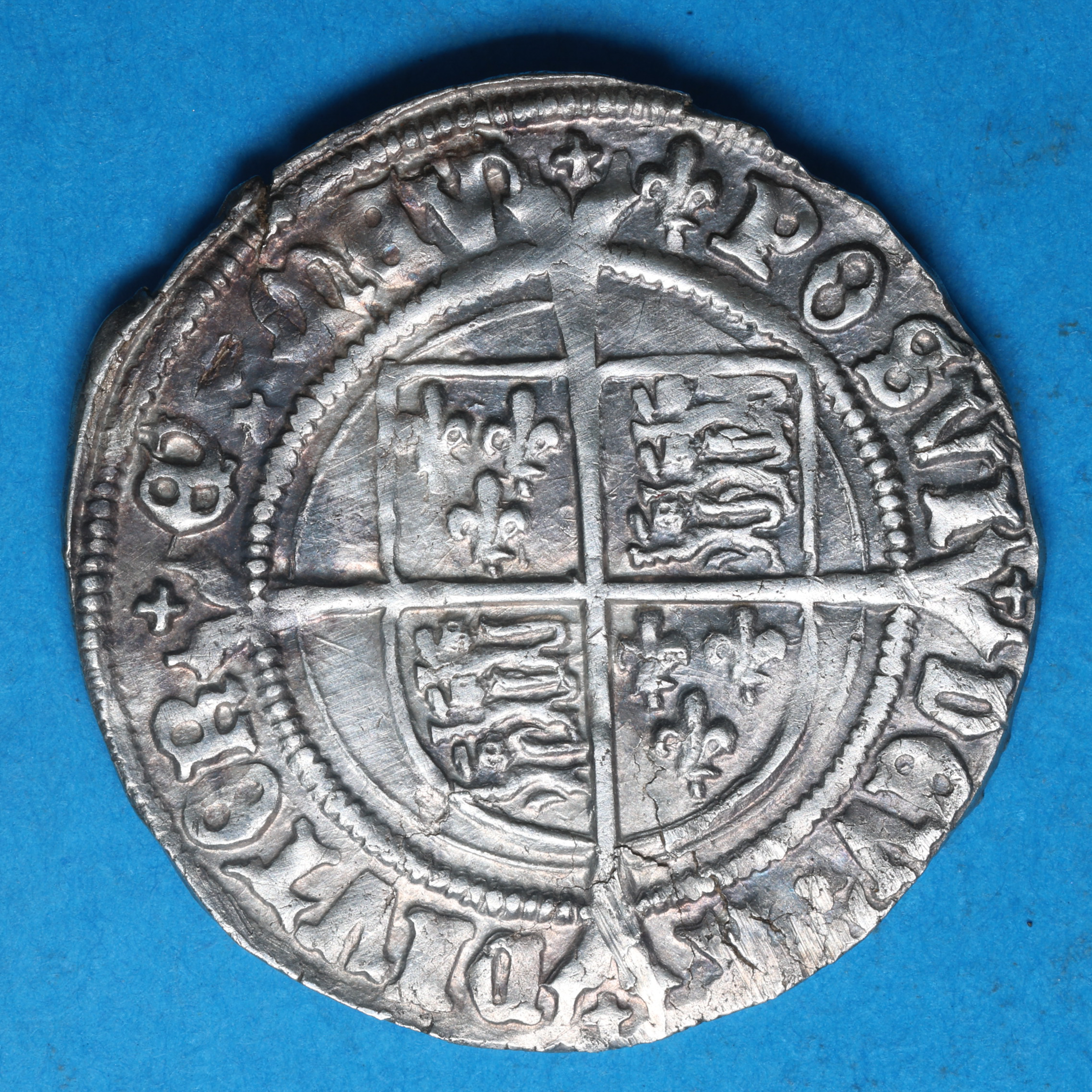 Henry VIII AD 1509-1547 Silver Groat 2nd Issue Laker bust D - Image 4