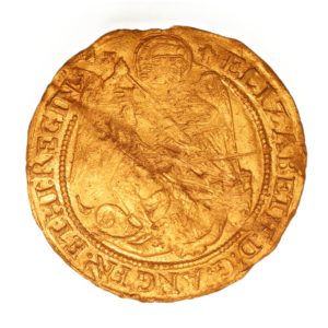 Elizabeth I AD 1558-1603 Gold Angel 5th issue