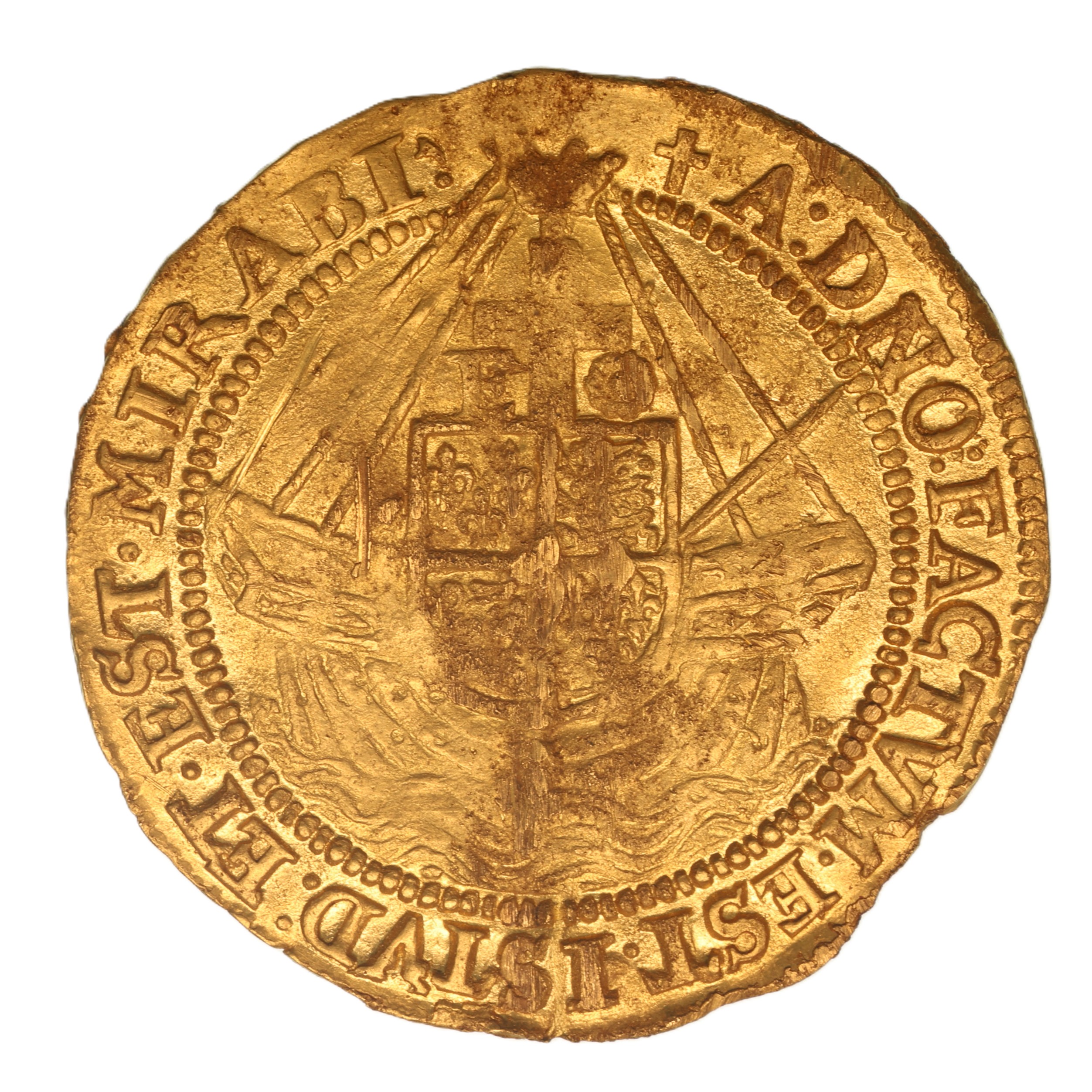 Elizabeth I AD 1558-1603 Gold Angel 5th issue - Image 4