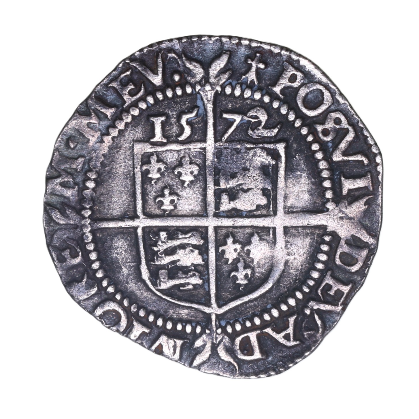 Elizabeth I AD 1558-1603 Silver Threepence AD 1572 - Image 2