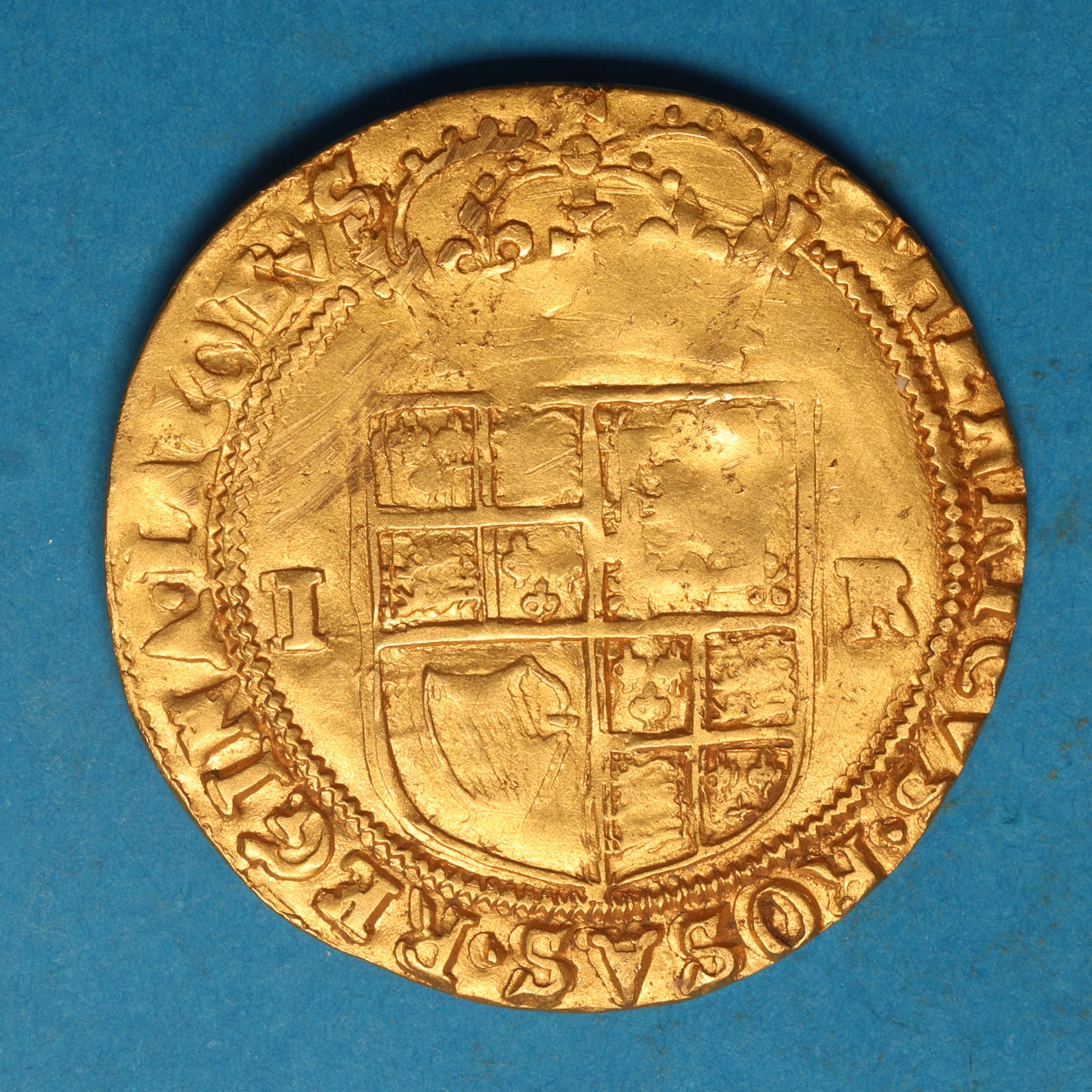 James I AD 1603-1625 Gold Double Crown 5th bust - Image 4