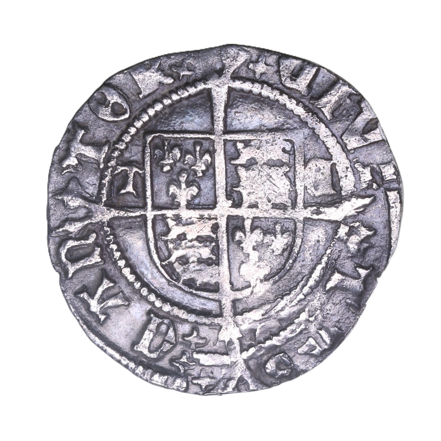Henry VIII AD 1509-1547 Silver Halfgroat 2nd Issue Canterbury - Image 2