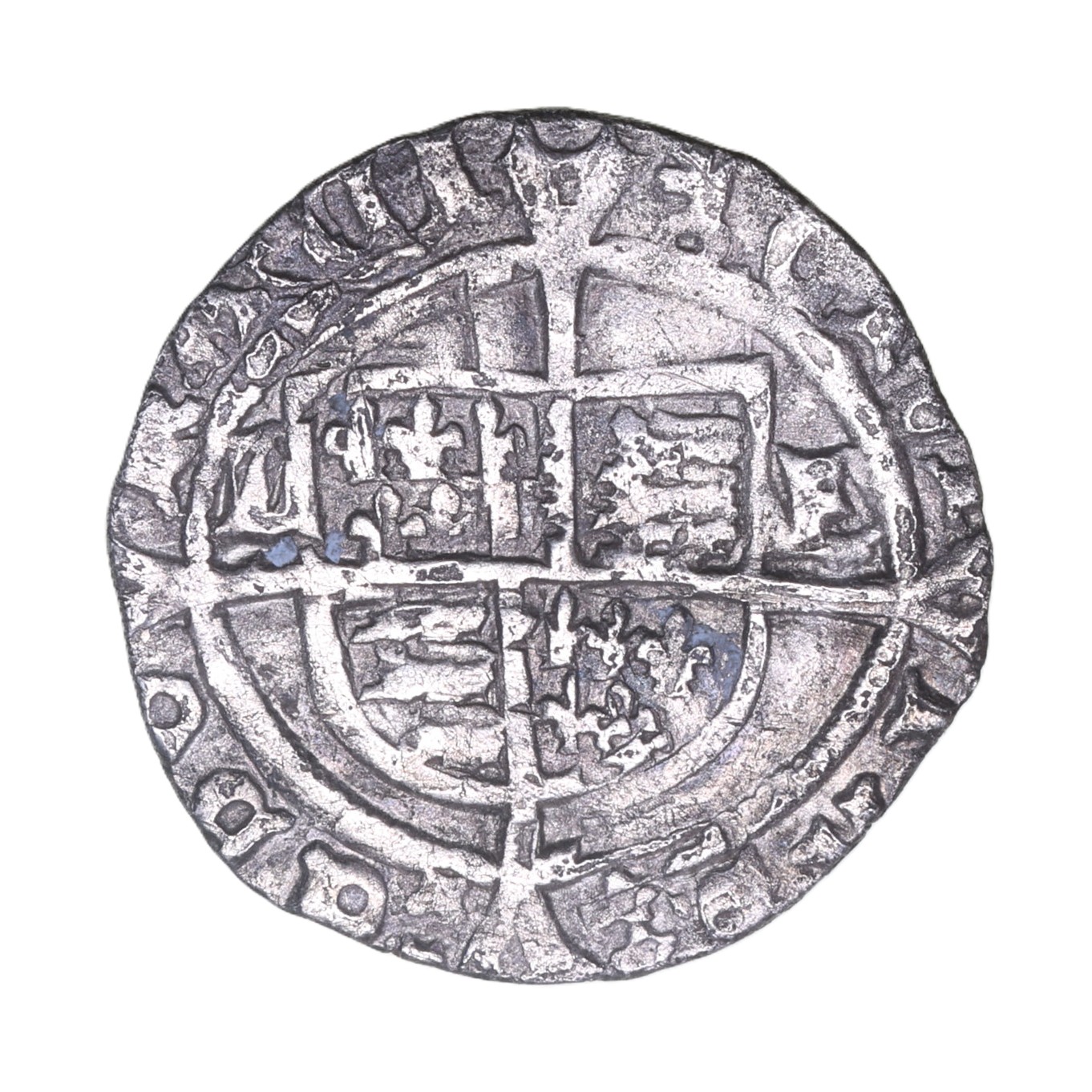 Henry VIII AD 1509-1547 Silver Halfgroat 2nd Issue York - Image 2