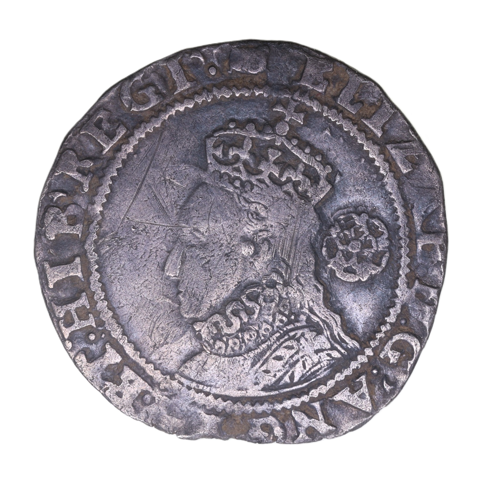 Elizabeth I AD 1558-1603 Silver Sixpence 6th Issue