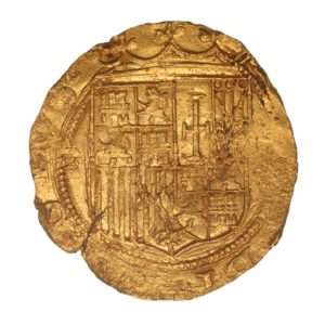 Spain Charles I and Joanna AD 1516-1556 Gold Escudo