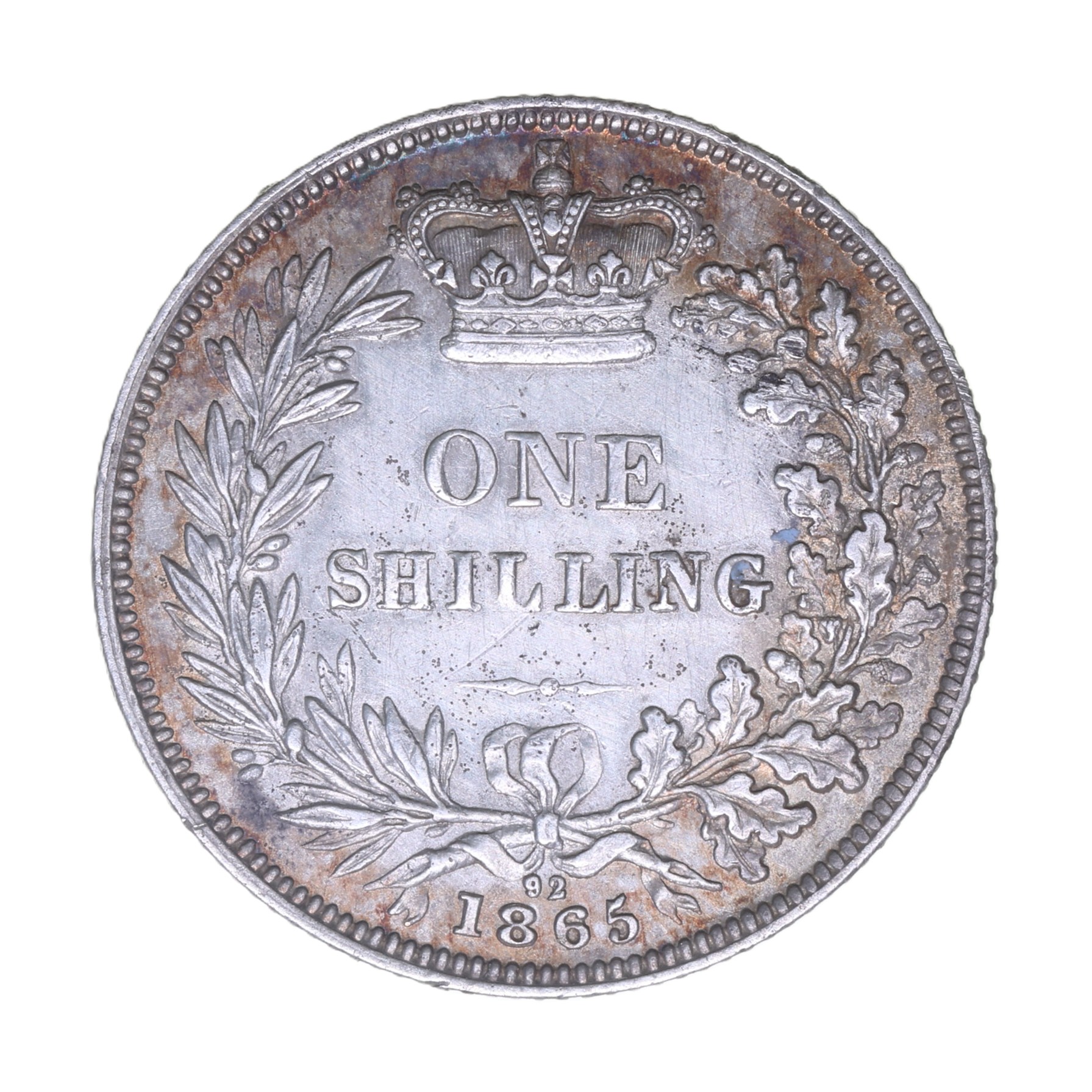 Victoria AD 1837-1901 Silver Shilling AD 1865 - Image 2