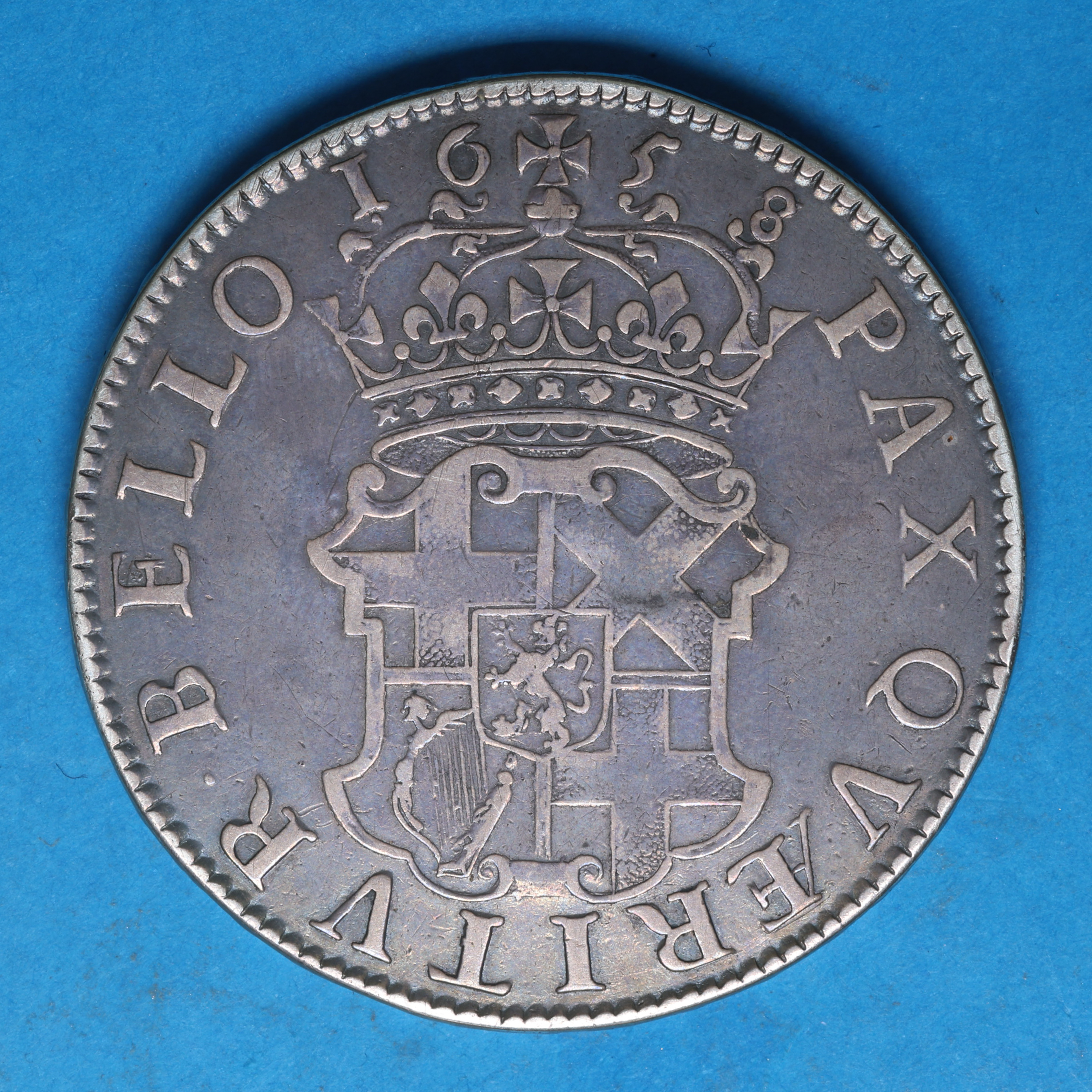 Oliver Cromwell AD 1653-1658 Silver Crown AD 1658 - Image 4