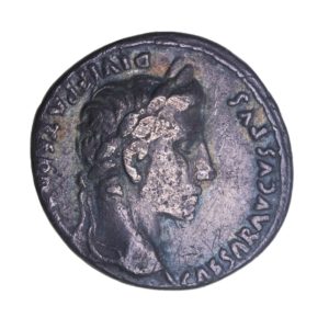 Augustus 27 BC - AD 14 Silver Denarius Lyon