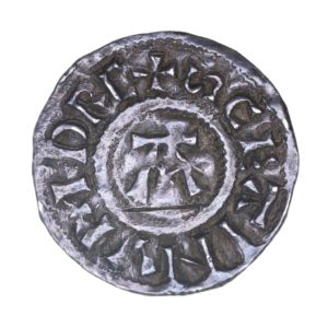 Anglo Viking Danish East Anglia Silver Penny St Edmund Memorial type AD 885-954