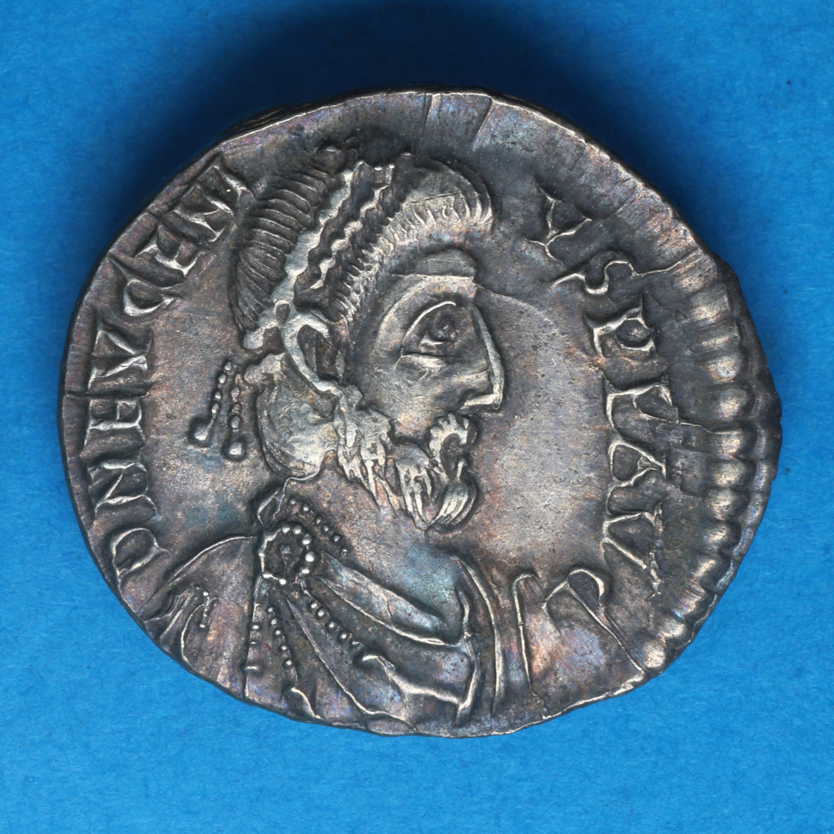 Eugenius 392-394AD Silver Siliqua Trier mint *The Vale of Pewsey Hoard* - Image 3