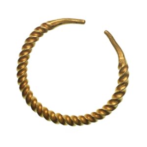 IRELAND, Celtic Gold Ring Money Circa 1200-100 BC Twisted Wire type