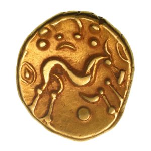 Gallo Belgic Ambiani 1st Century BC Gold Stater Uniface Type